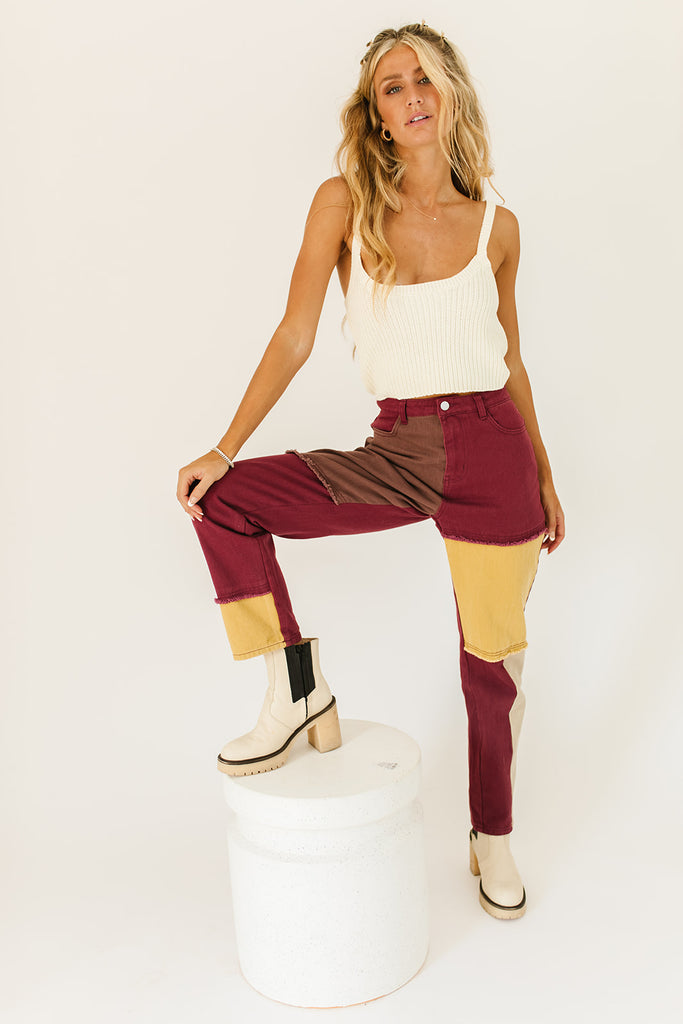 not much patchwork pants