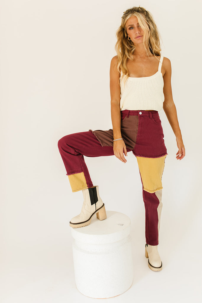 not much patchwork pants
