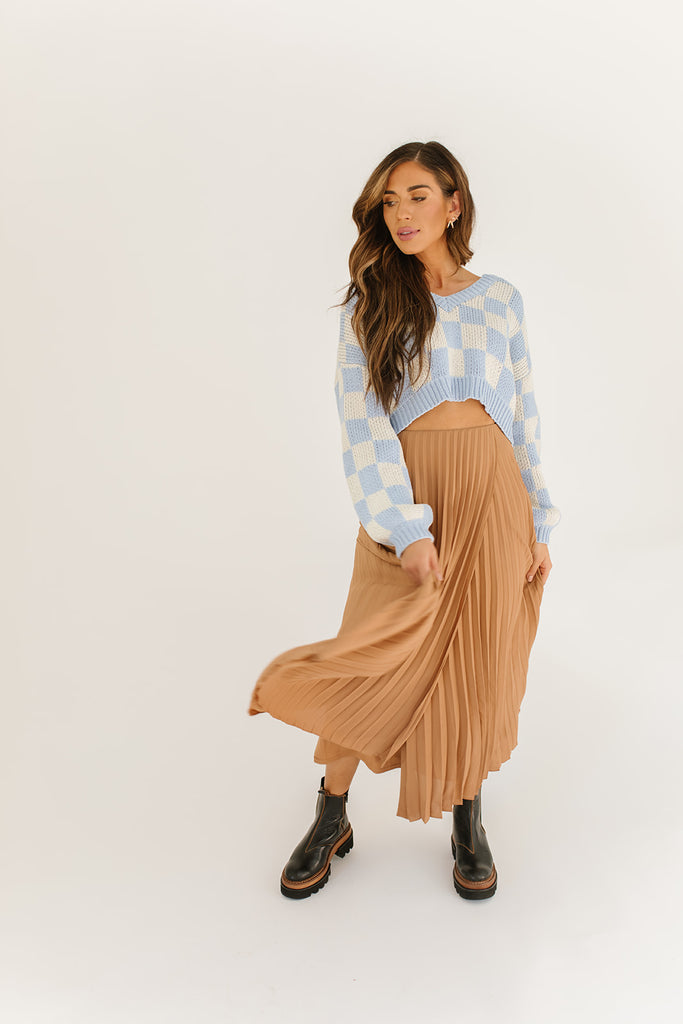 get out pleated skirt