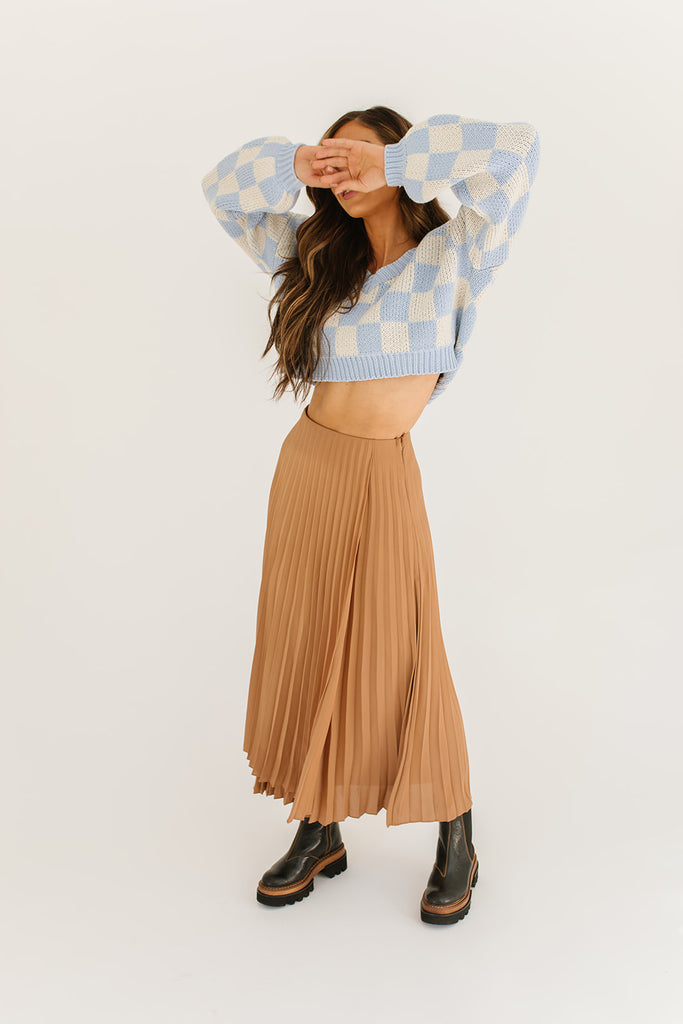 get out pleated skirt