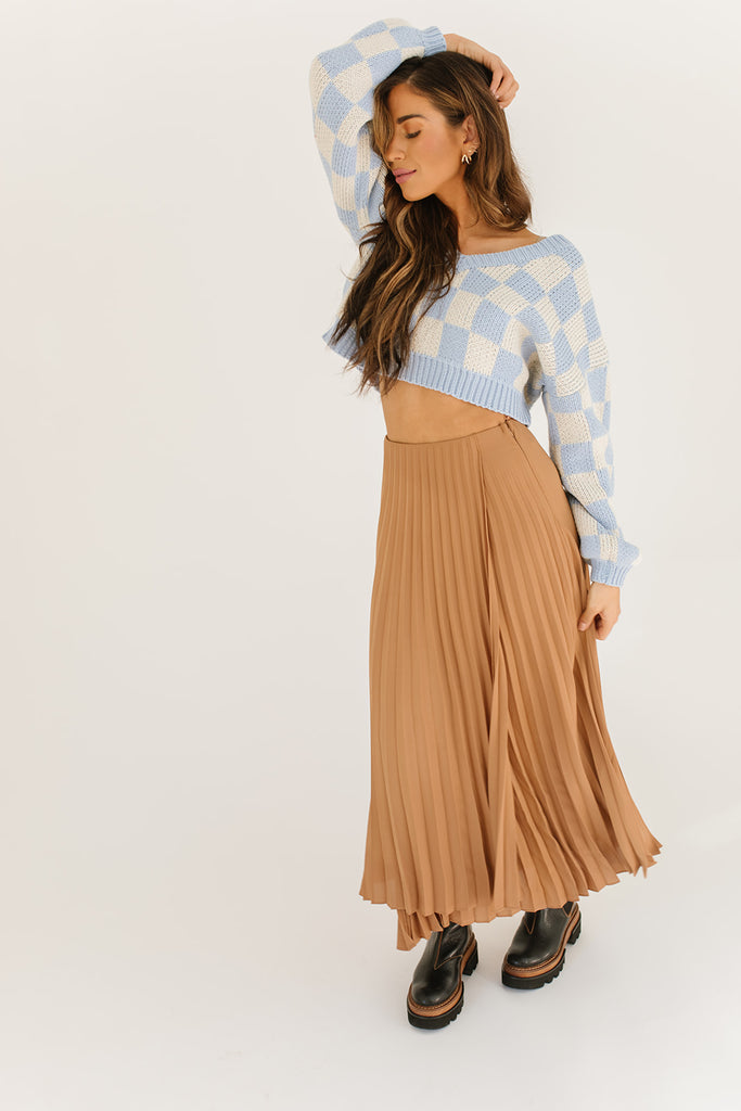 get out pleated skirt