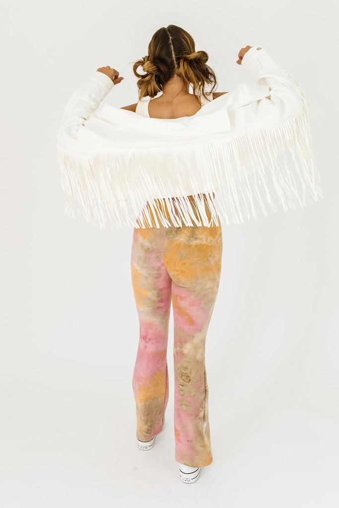 go fringe or go home jacket // white