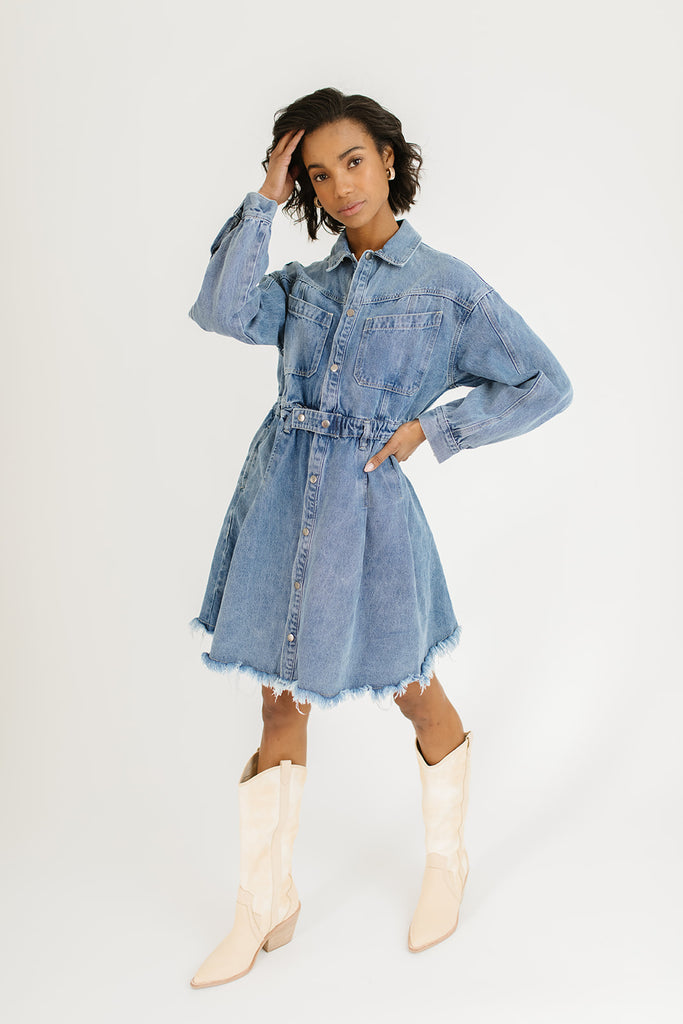 stella denim dress