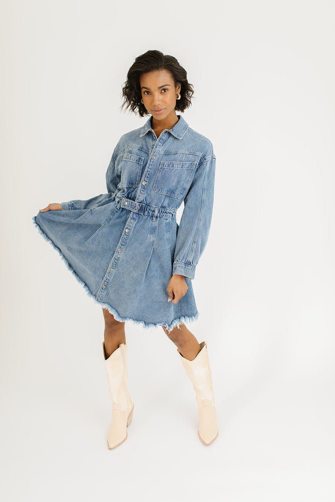 stella denim dress