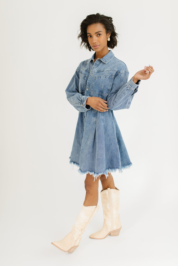 stella denim dress