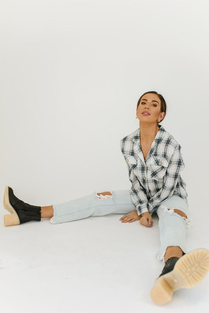 hightower plaid top