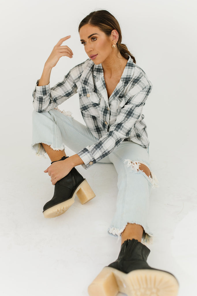 hightower plaid top