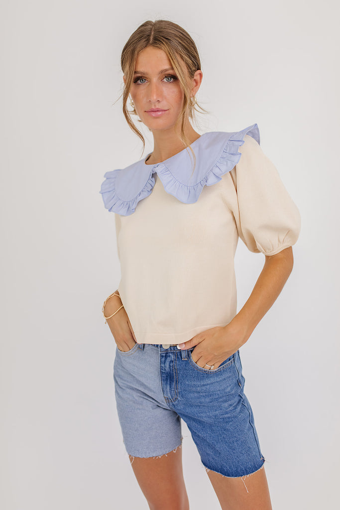 betsy collared top