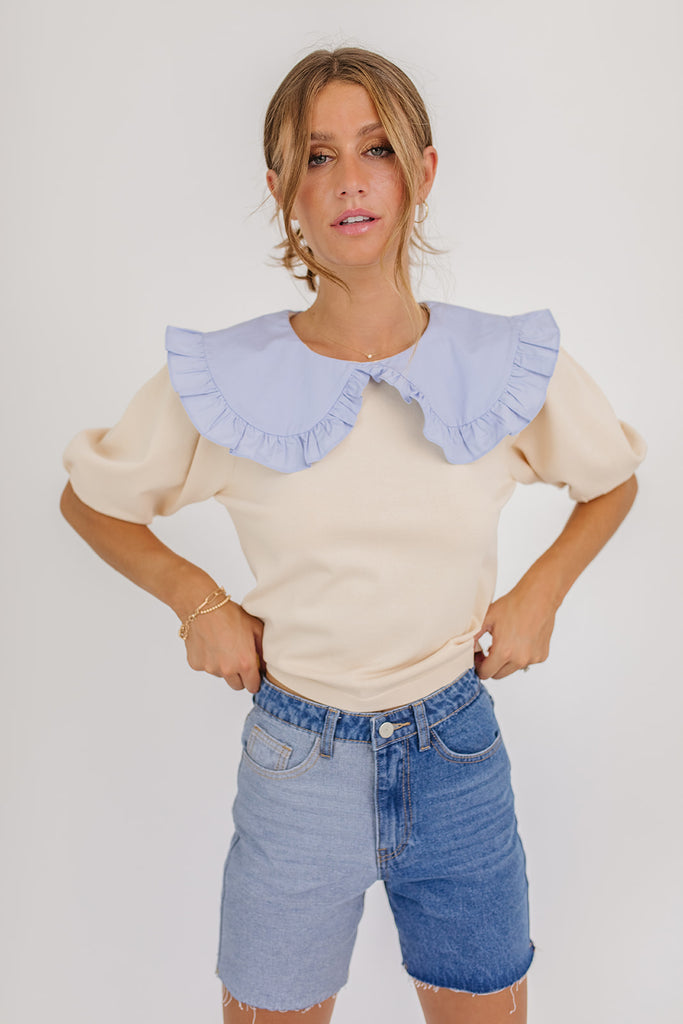 betsy collared top