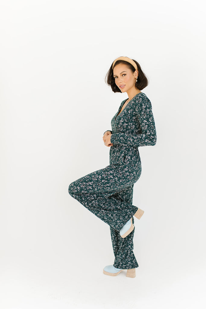 new day floral jumpsuit