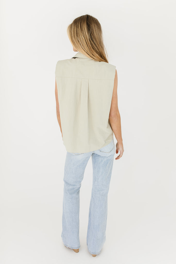 no days off vest // sage