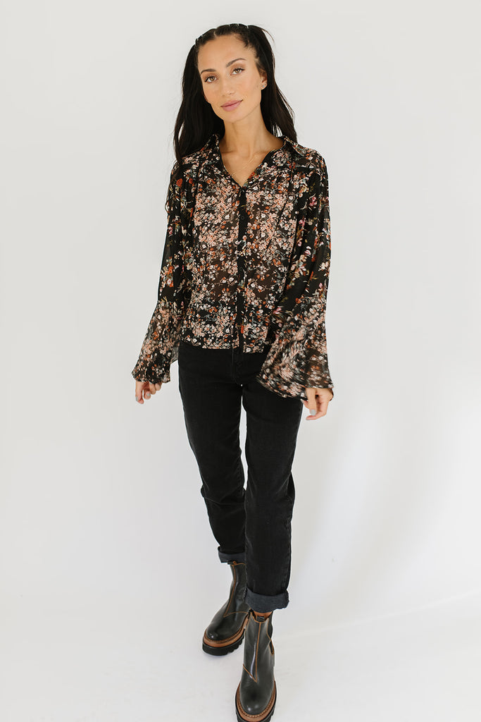carter blouse // black