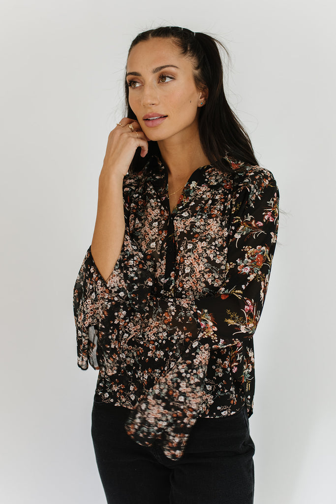 carter blouse // black