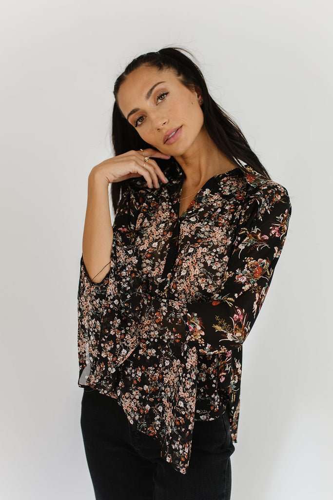 carter blouse // black