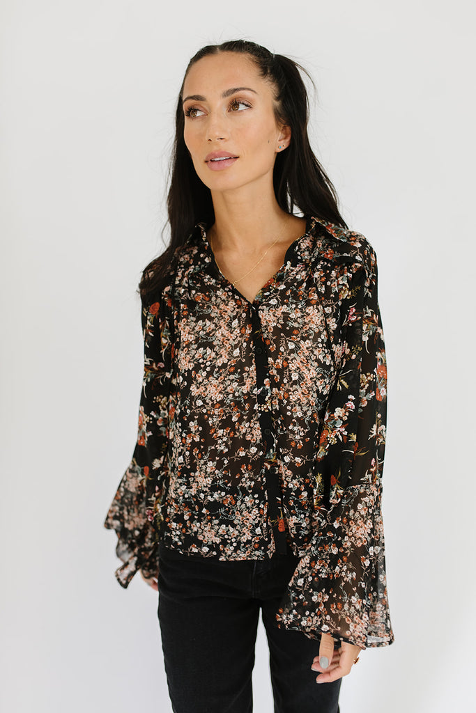 carter blouse // black