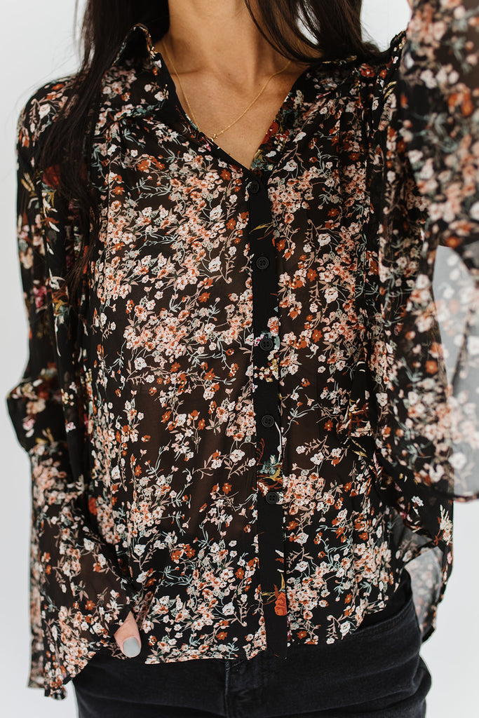carter blouse // black