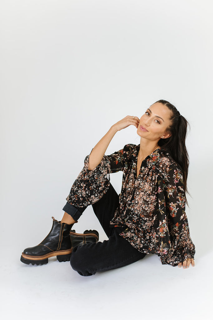 carter blouse // black