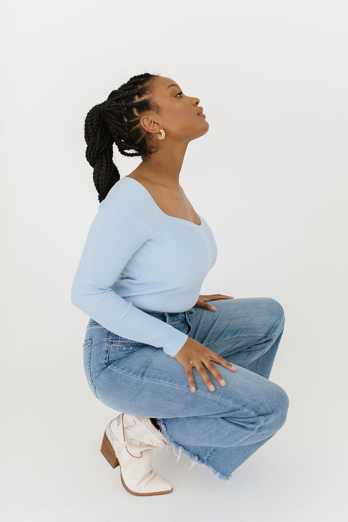 i'm fine knit top