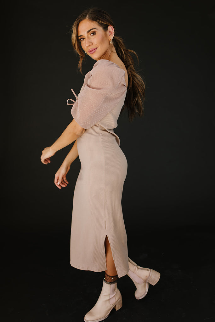 that thing dress // light mocha