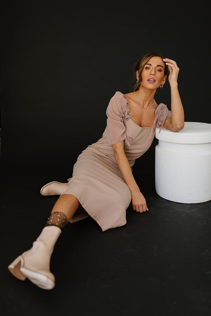 that thing dress // light mocha