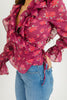 amanda ruffle top // free people