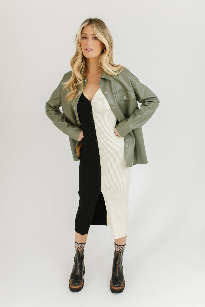 princeton faux leather jacket