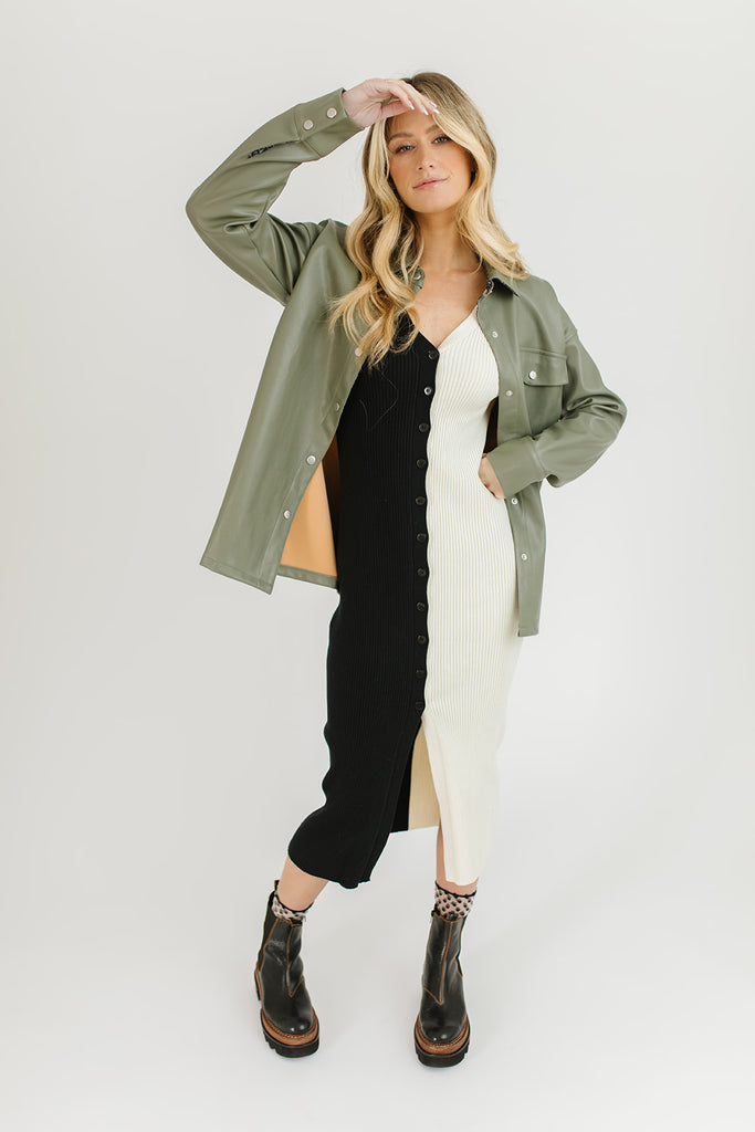 princeton faux leather jacket