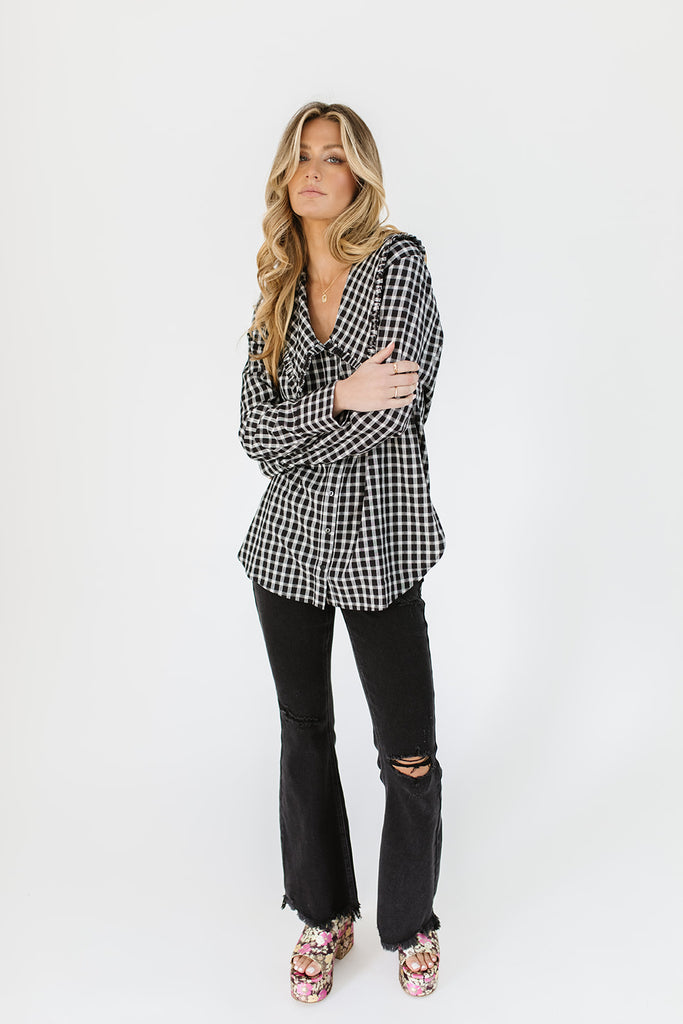 go girl gingham top