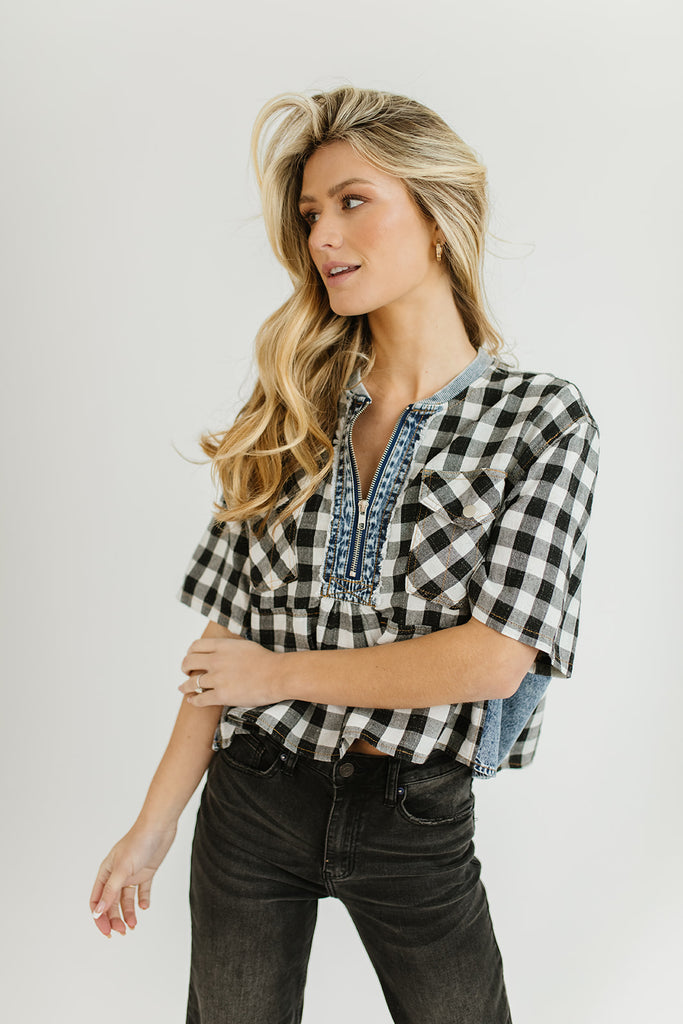 chandler checkered top