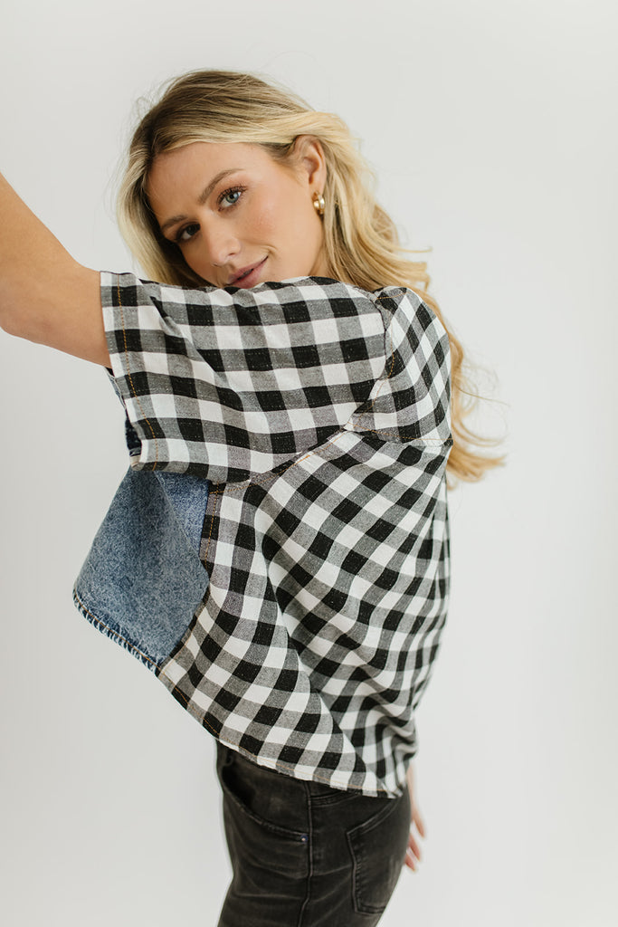 chandler checkered top