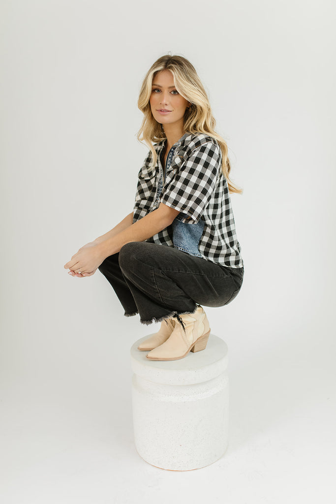 chandler checkered top