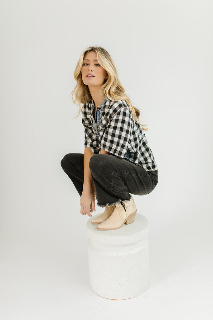 chandler checkered top
