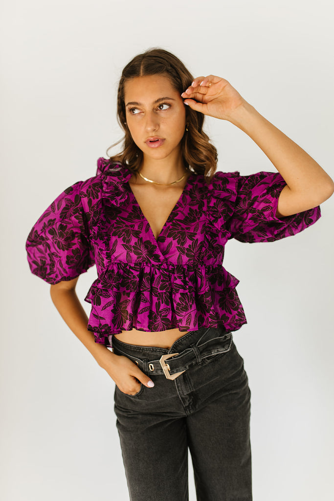 fairytale babe top // purple