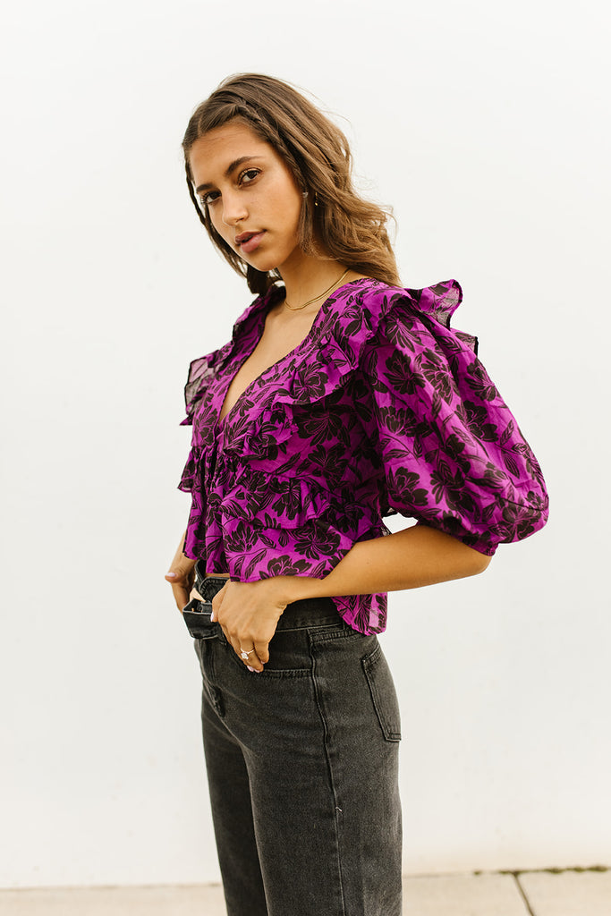 fairytale babe top // purple