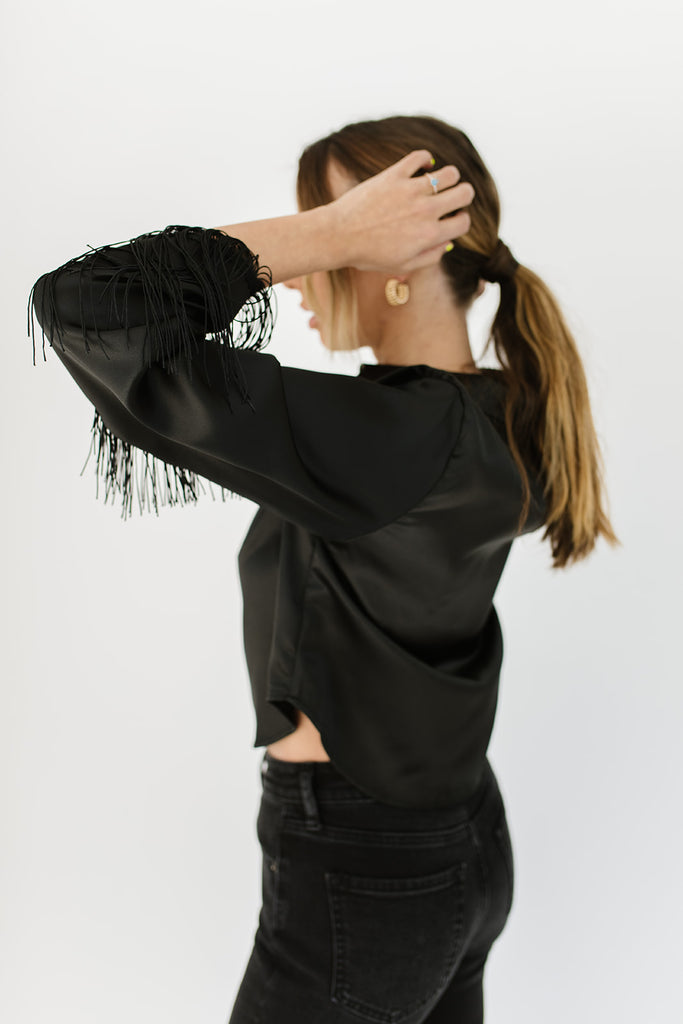 bad romance fringe top