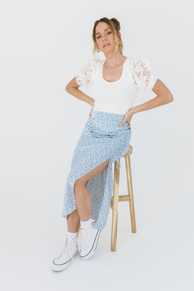 sunday brunch midi skirt