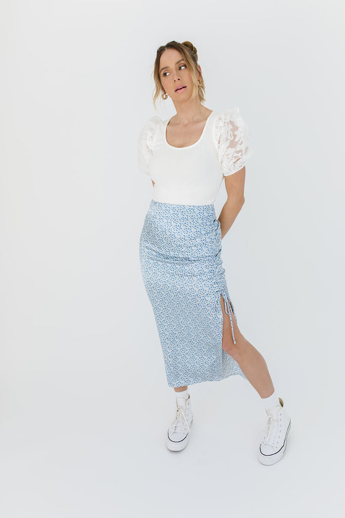 sunday brunch midi skirt