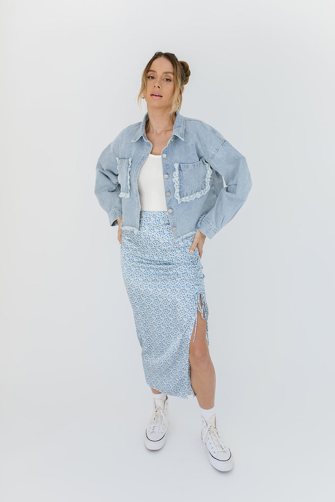 sunday brunch midi skirt