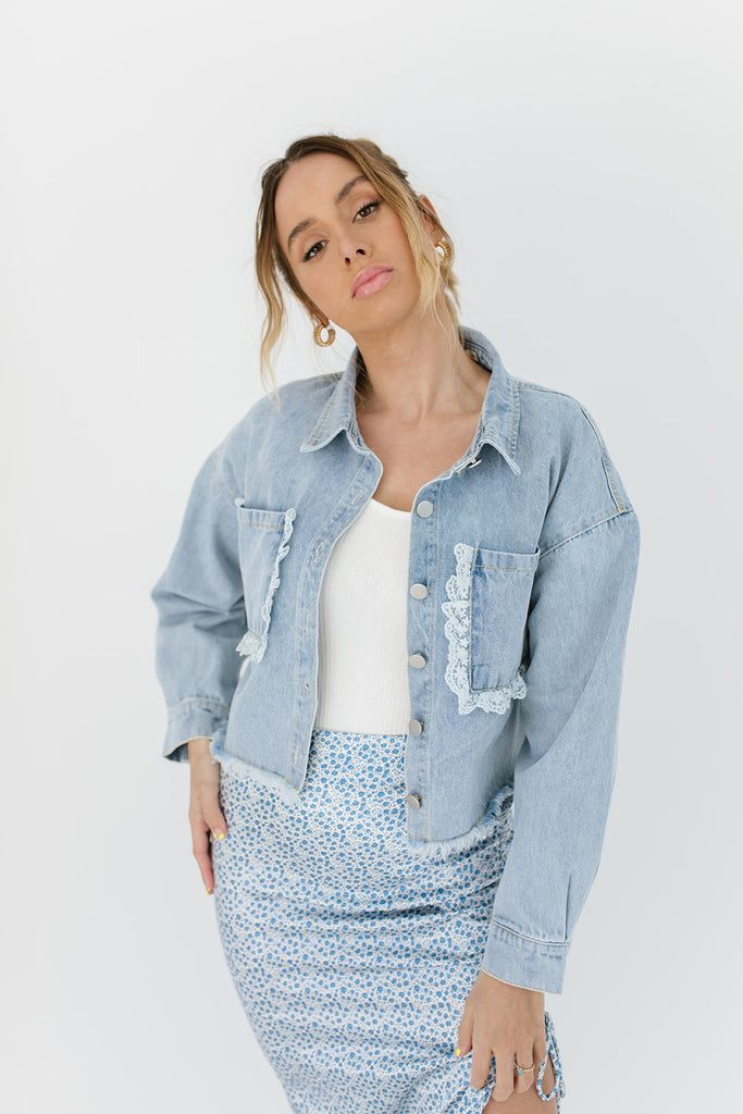 new girl denim jacket