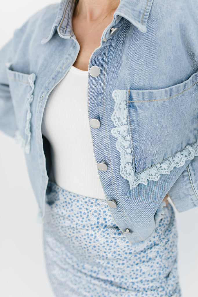 new girl denim jacket