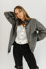 night sky faux leather shirt jacket