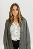 night sky faux leather shirt jacket