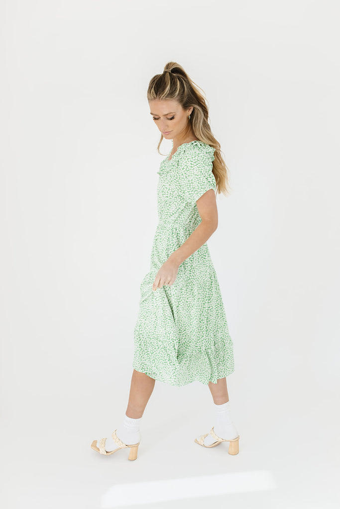 sandy floral midi dress
