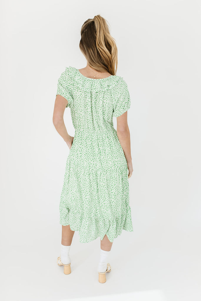 sandy floral midi dress