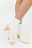 paily raffia heels in vanilla raffia // dolce vita