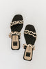 haize raffia sandals in black + natural raffia // dolce vita