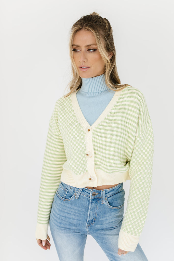 tomorrow checkered cardi