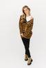 one up striped cardigan