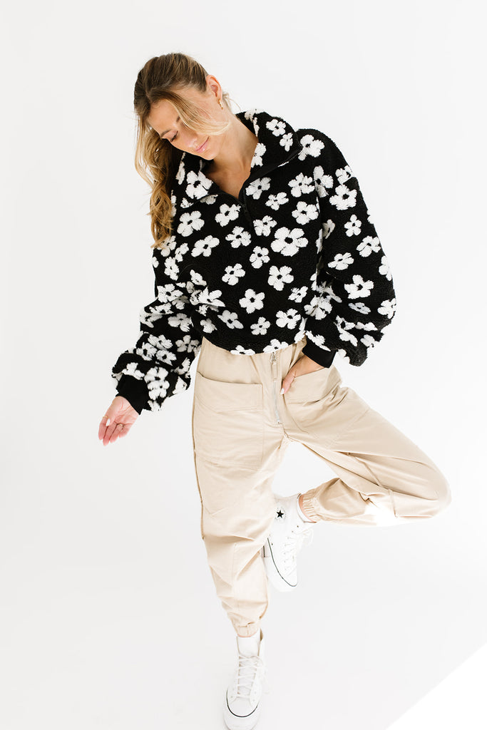 daisy darling fleece pullover