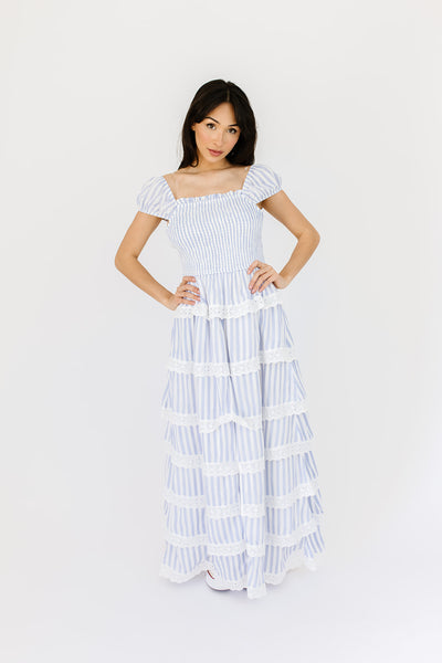 meadow tiered maxi dress